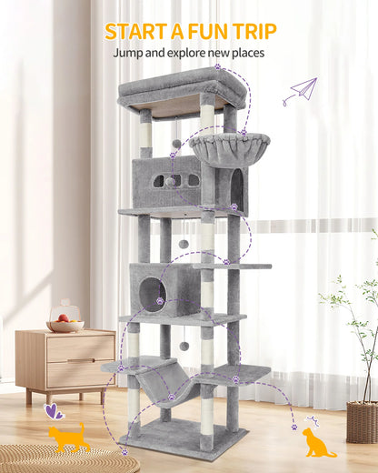 Multi-Level Cats House with Condo
