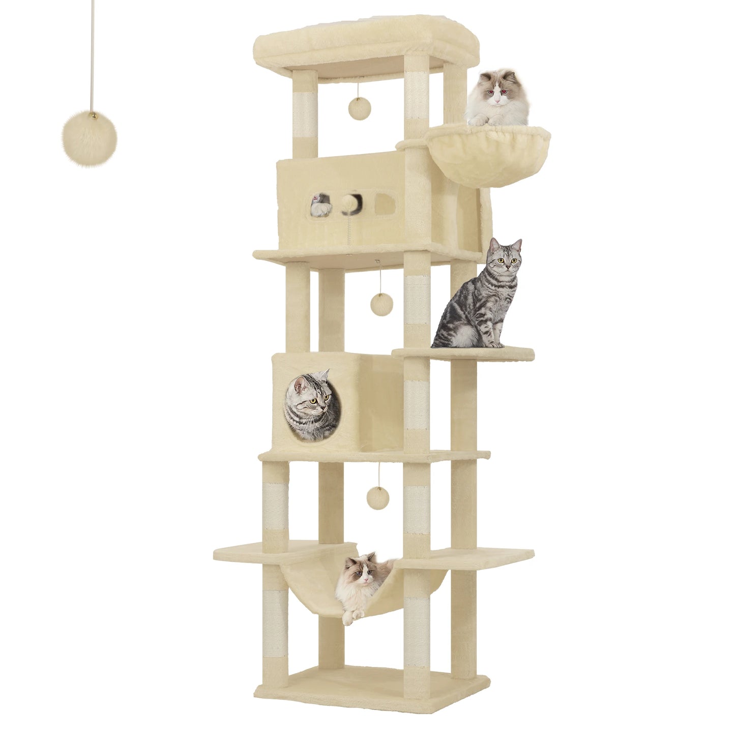 Multi-Level Cats House with Condo