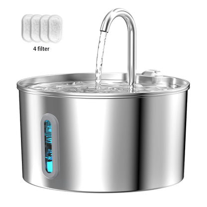 Stainless Steel 2.2L Automatic Cat Fountain