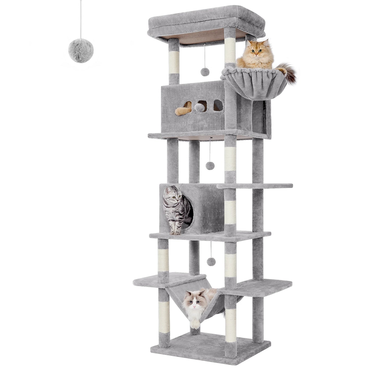 Multi-Level Cats House with Condo