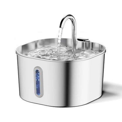 Stainless Steel 2.2L Automatic Cat Fountain