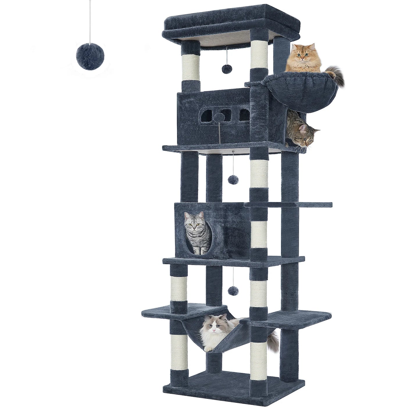 Multi-Level Cats House with Condo