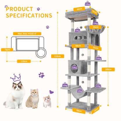 Multi-Level Cats House with Condo
