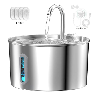 Stainless Steel 2.2L Automatic Cat Fountain