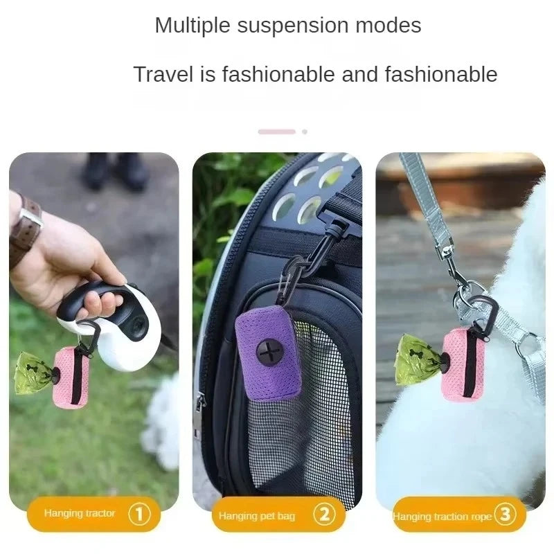 Hanging Able Dog Poop Bag Holder