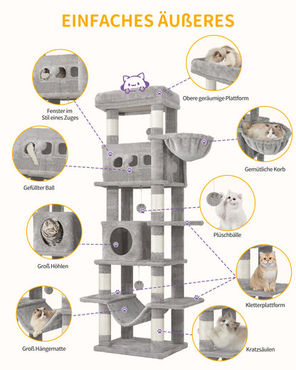 Multi-Level Cats House with Condo